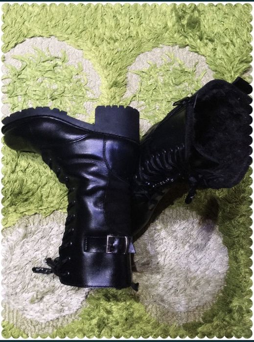 Cizme piele, 35, incaltate de 3 ori