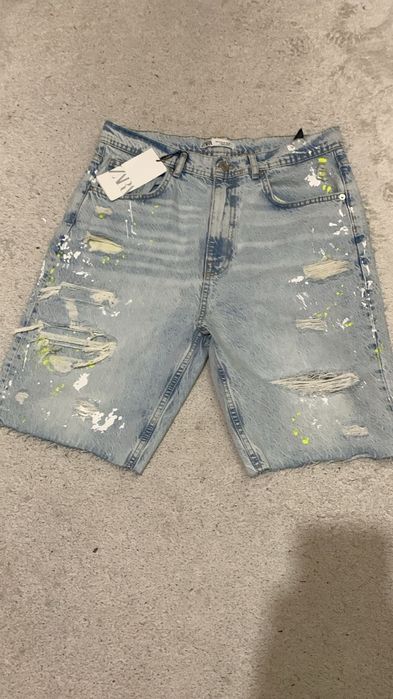 Голубые шорты zara