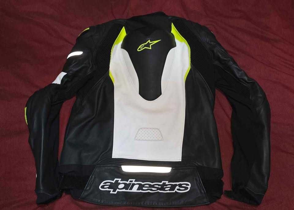 Кожено яке ALPINESTARS GP PRO black/yellow