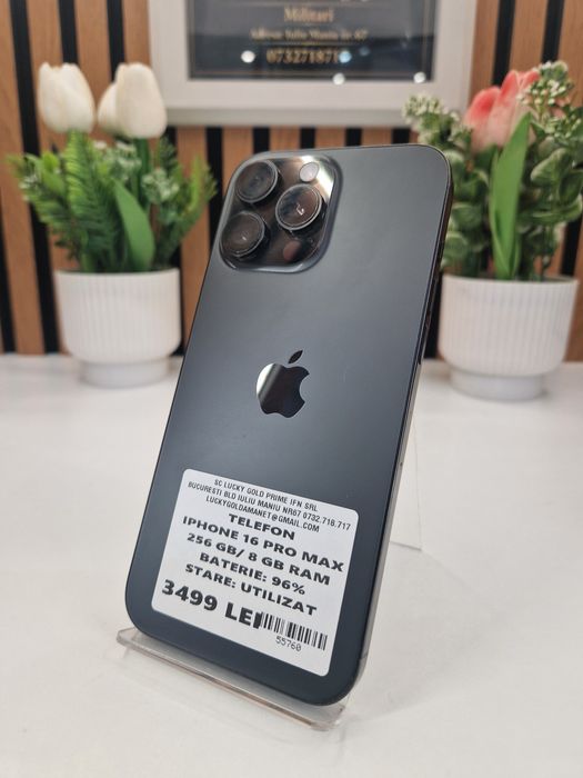 Iphone 16 Pro Max 256GB / 8GB RAM 96% Baterie Garantie! #55760