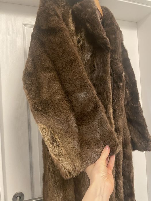 Haina blana naturala lunga