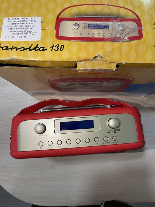 Techisat Transita 130 - Radio Bluetooth Portabil , 24 Ore Autonomie