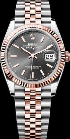NEW Rolex Datejust 36mm steel and everose gold