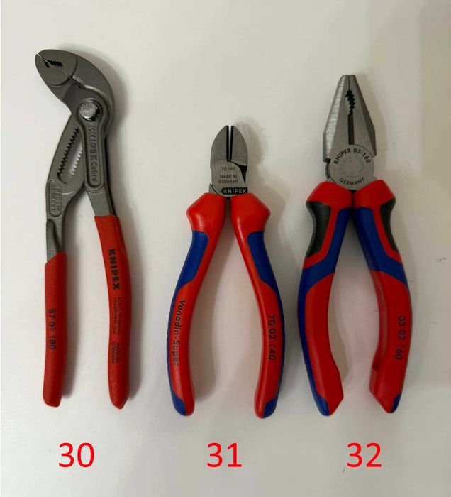 Различни модели клещи KNIPEX