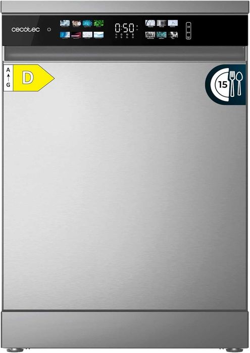 Cecotec Bolero Aguazero 6210 Inox е свободностояща съдомиялна машина 60 см с капацитет 14 комплекта съдове
