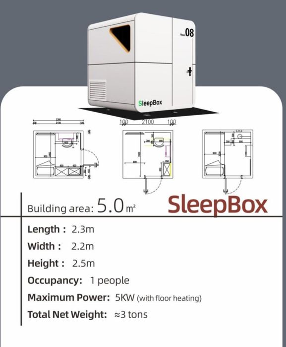 Iglu  capsula  slepbox casa container 0012