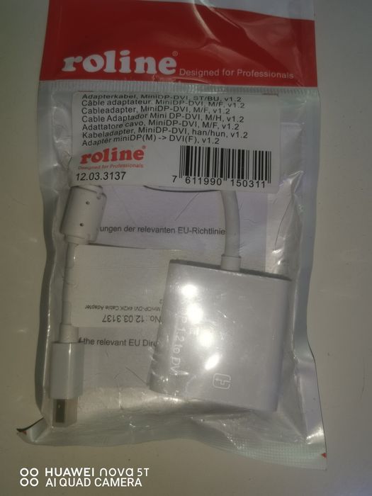 Adaptor mini displayport la dvi. 4k.roline.