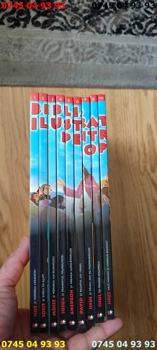 carte carti colectia biblia ilustrata ptr copii 9 volume pret toate 9