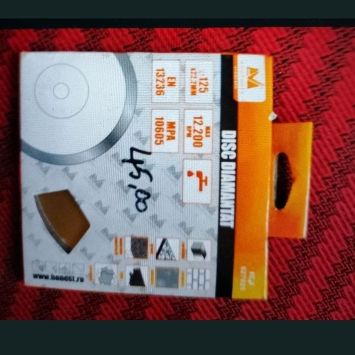 Disc diamantat, taie orice fel de beton. Este nou în ambalaj.