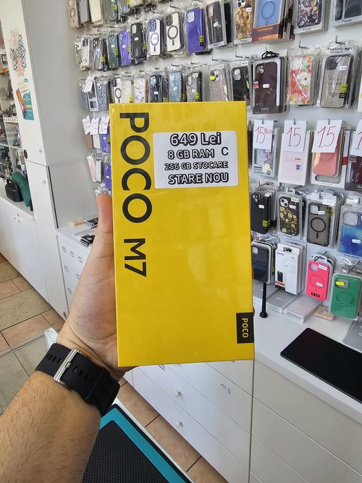 Poco M7, 8/256 GB, Sigilat, Garanție