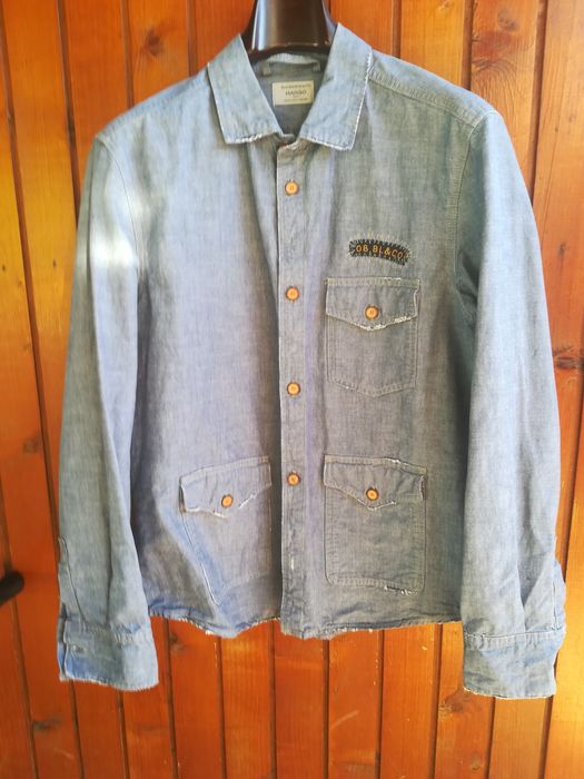 Cămașă bărbați Mango Man Xl blugi