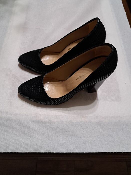 Pantofi femei  negri, alb cu negru