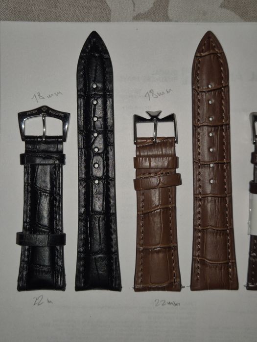 Ремешки кожаные часовые