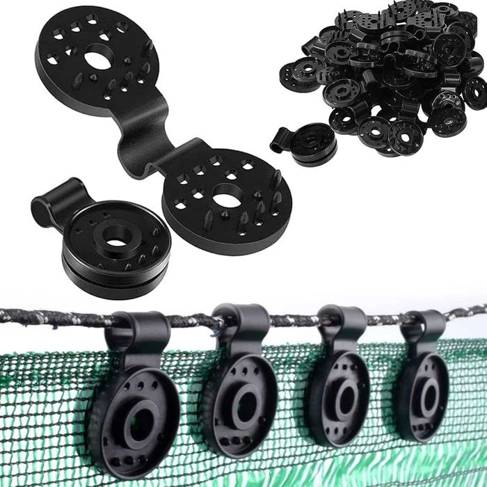 Cleme rigide de fixare plasa de protectie. 25 buc noi ambalate!