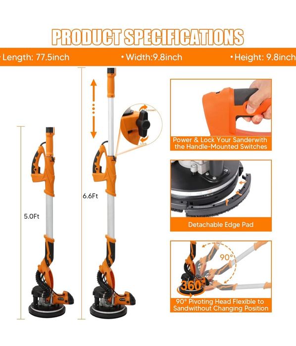 Шлайфмашина (жираф) за стени Drywall