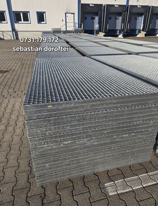 Trepte zincate grătare zincate