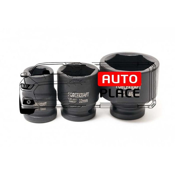 Усилено гедоре с ударни вложки 3/4″ 14 части ForceKraft