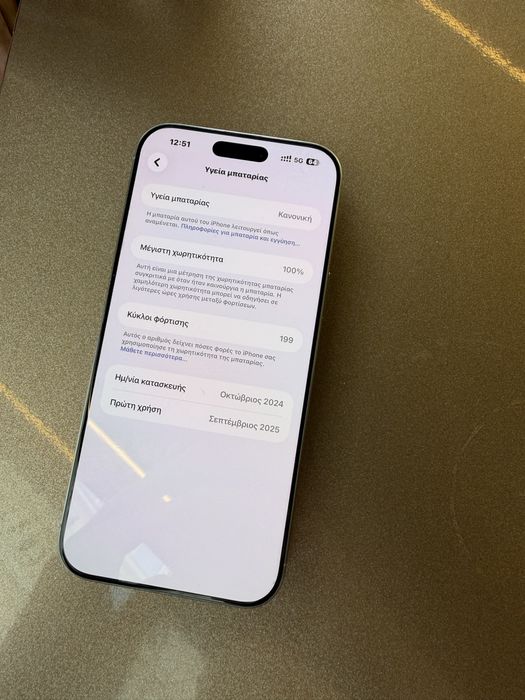 iPhone 16 Pro Max 256GB 100% Battery Health