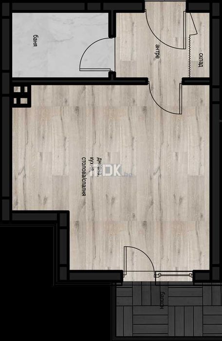 Продава се Едностаен апартамент в Пловдив, Коматевски възел - 46 кв.м за 867 €/кв.м - Снимка #7