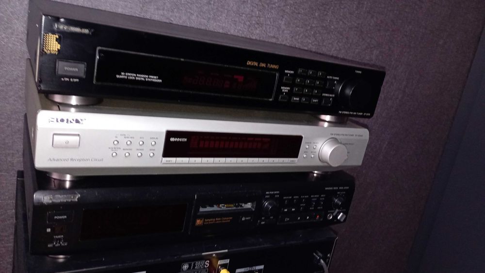 ОБЩА ЦЕНА Sony minidisc тунер мини диск tuner сони минидиск mini disc за ремонт!