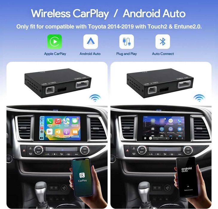 Toyota SYSTEM Безжичен Apple Carplay Android Auto MMI BOX