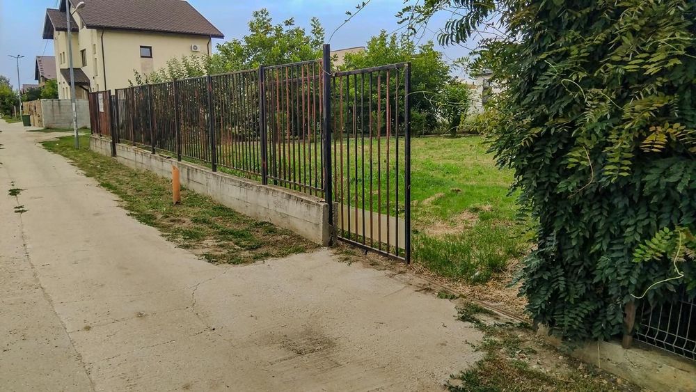 Comuna Berceni - Teren intravilan, împrejmuit, gaz la poarta