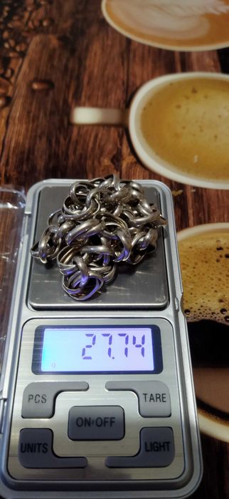 Сребърен ланец много красива плетка