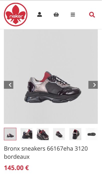Sneakers din piele naturala Bronx.
