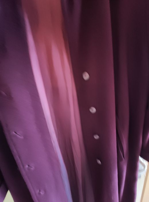 Дълго палто от кашмир в бордо на италианската фирма  TOSKANA LODEN MAY