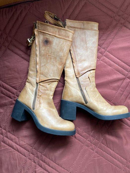 Дамски ботуши естествена кожа