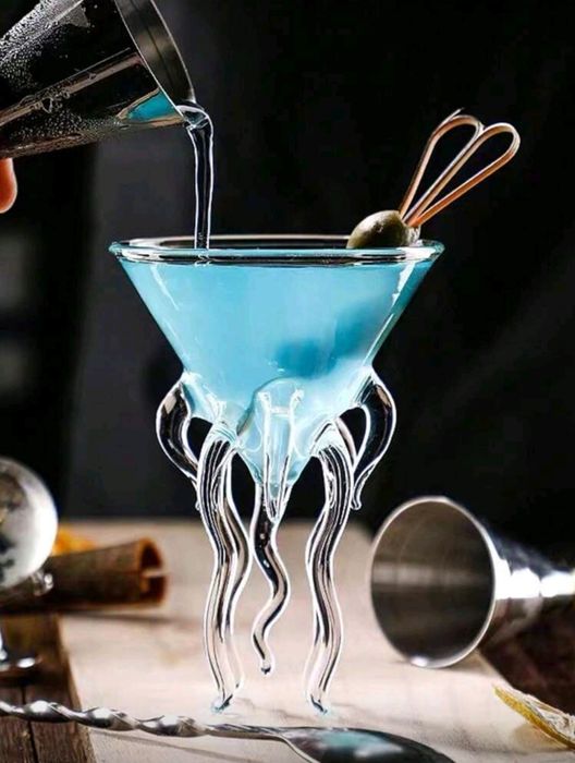 Комплект от 2бр чаши за коктейл октопод