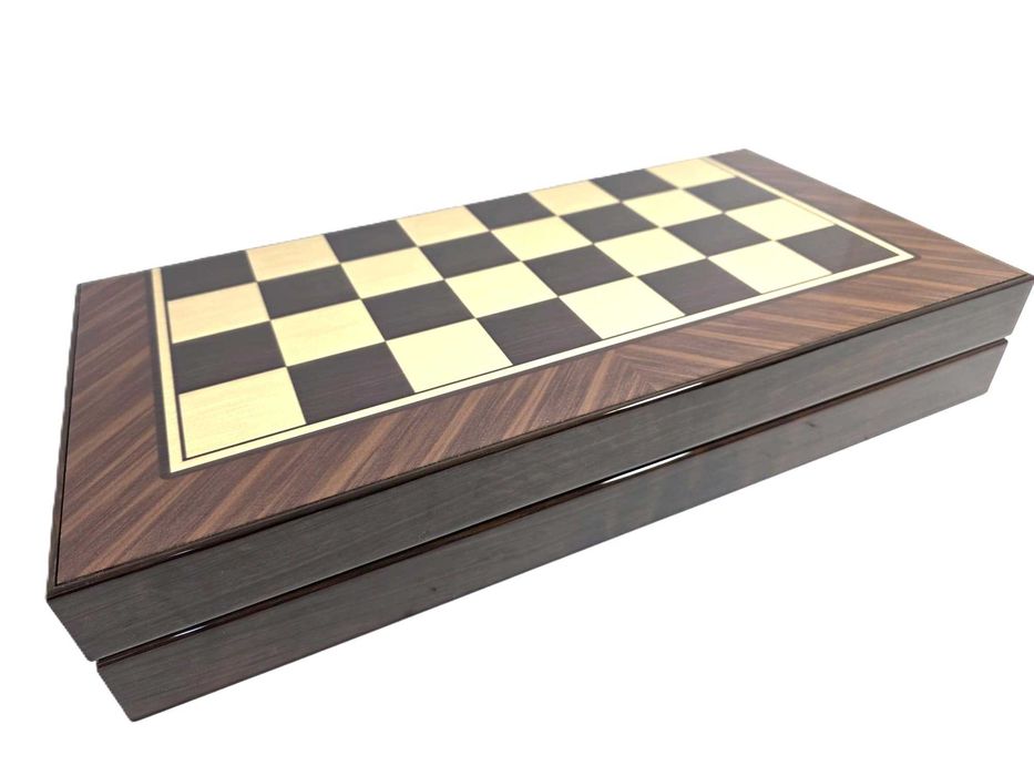 Set Backgammon Star Antique în Nuc, cu Blocare Magnetică – Nessiworld