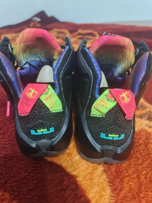 NikeLebron 12 EP Data James 'Black Red' 42.5