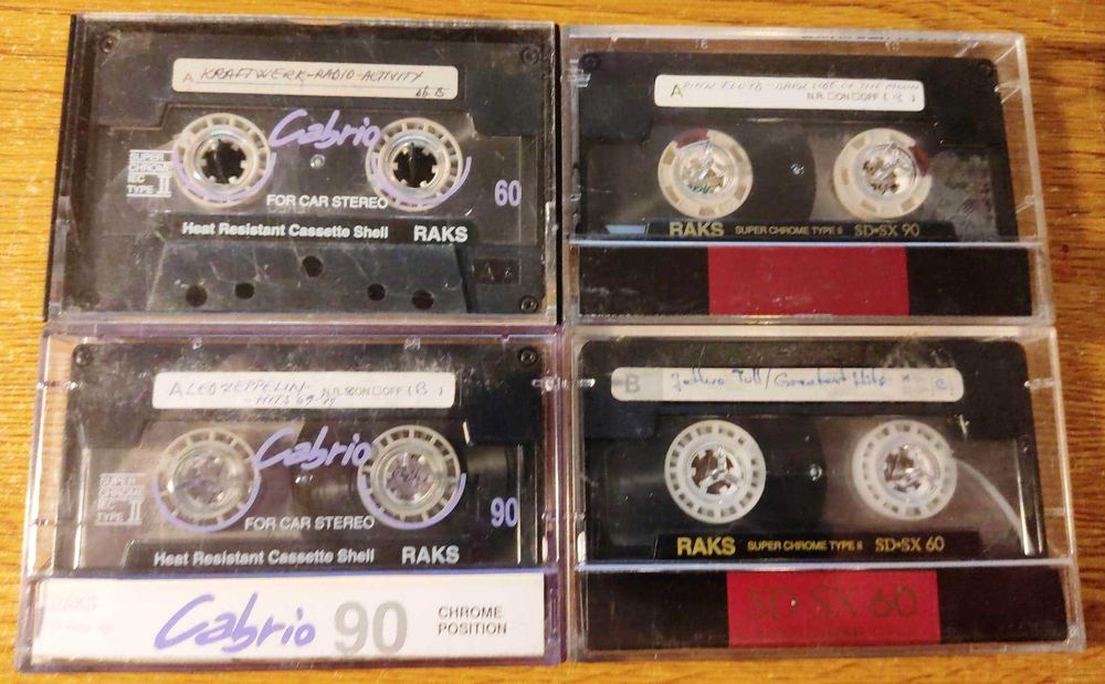 Vand set 4 casete audio Raks Chrome