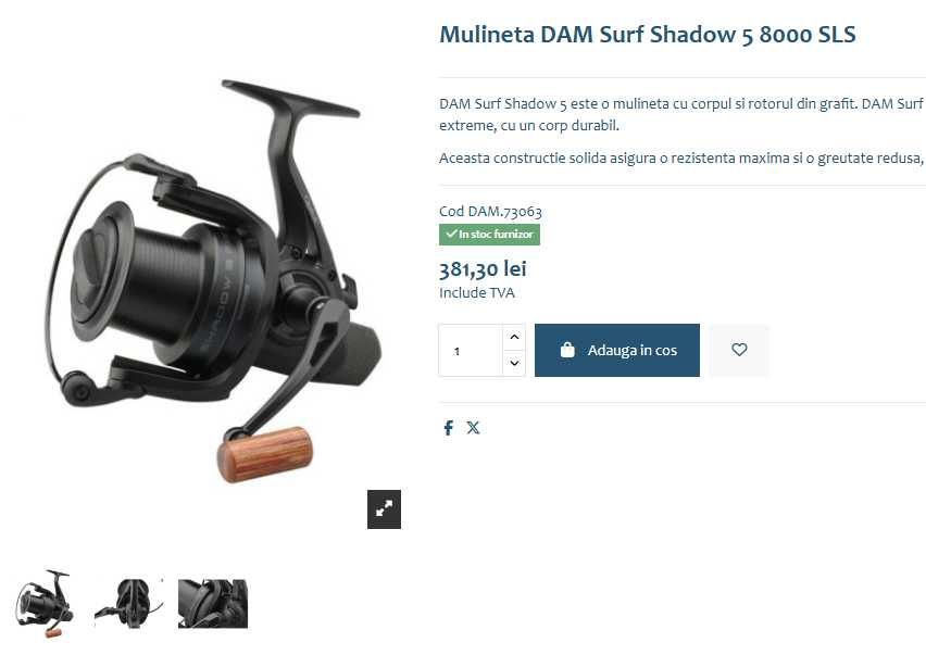 Feeder Okuma Ceymar 4.2m 270g + Dam Shadow 5 8000 SLS