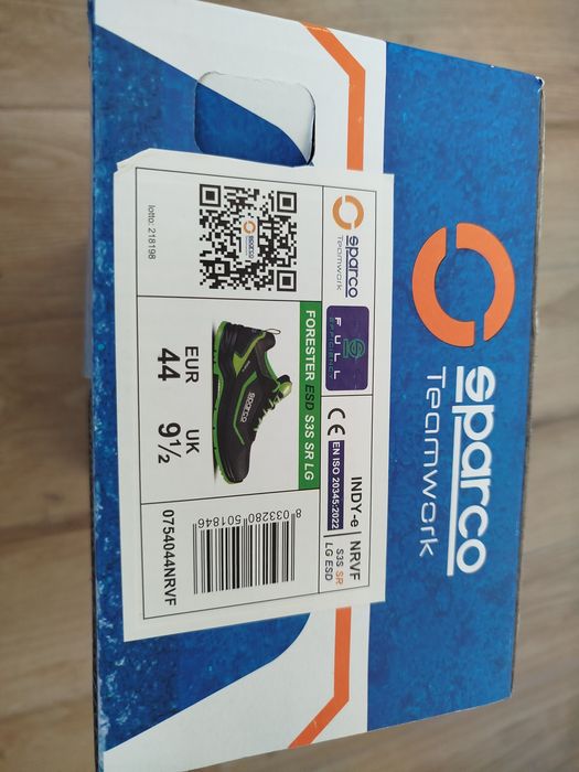 Ниски работни обувки SPARCO INDY FORESTER Low S3S,
номер 44