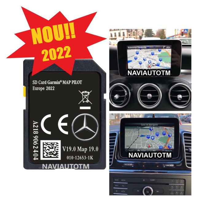 SD Card Navigatie Mercedes Garmin Map Harti Navigatie 2022 C E GLE GLA