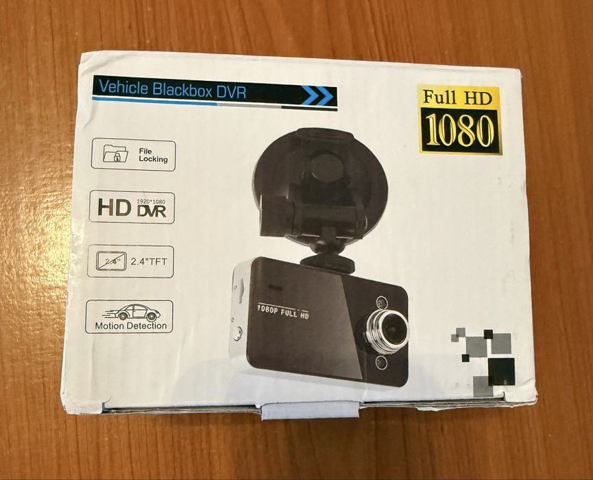 Видеорегистратор HD с вградена батерия NOVATEC FULL HD, Черен