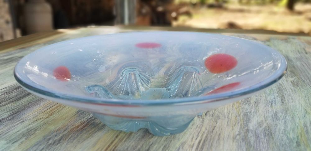 Фруктиера от мноцветно стъкло Мурано