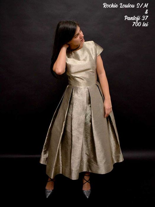 Rochie Loulou Masura S, Aurie