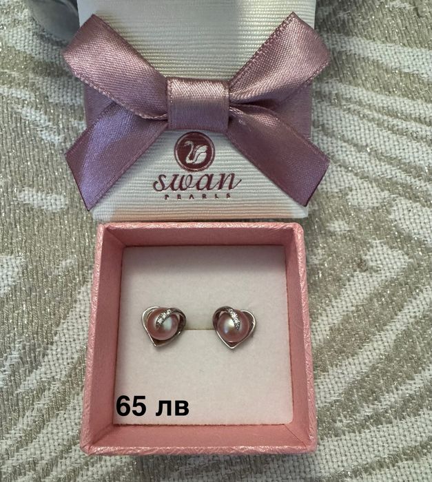 Бижута, колие, обеци, сребро, перли, swarovski, morellato