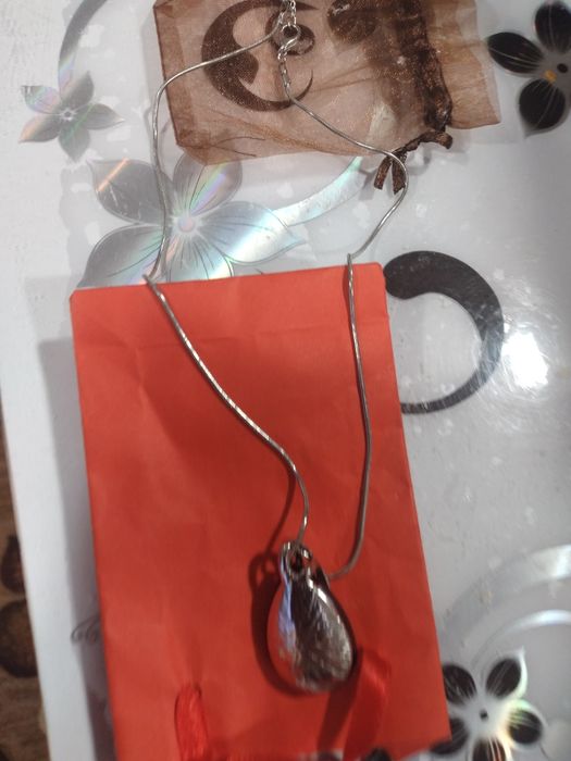 Сребърен пръстен.Колие