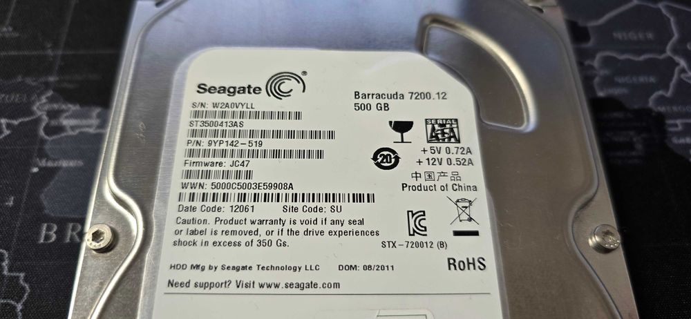 Hard Disk Seagate Barracuda 500Gb