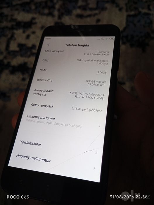 Redmi 4x 32gb holati yahshi