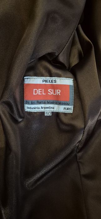 Haina lunga de blana de nutrie argentiniana fabricata in Argentina