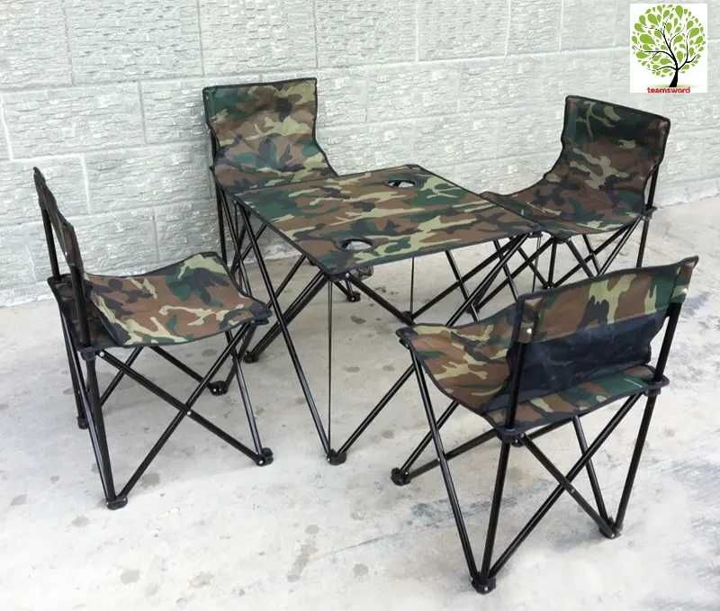 Рибарски комплект, маса със столове