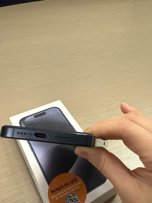 Iphone 15 pro 128Gb, folie, garantie