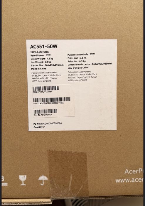 Очиститель воздуха Acer Acerpure Cool 2 in 1