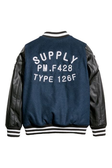 Jachetă Colegiu baseball Geaca copii H&M