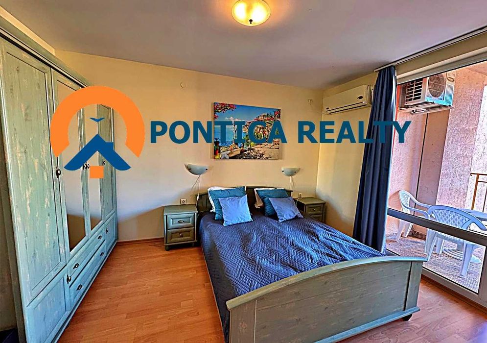 Двустаен апартамент в голям комплекс в Слънчев Бряг